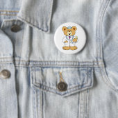 Teddy Bear Doctor Ronde Button 5,7 Cm (In situ)