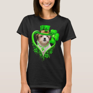 Teddy Bear Dog St Patricks Day Lover Irish Sha T-shirt