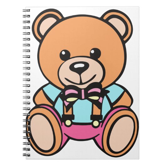 Teddy Bear Drawing Notitieboek (Voorkant)