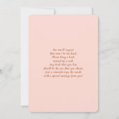 Teddy Bear Drive door Baby shower Meisje Kaart (Achterkant)