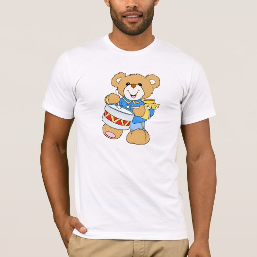 Teddy Bear Drummer T-shirt (Voorkant)