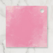 Teddy Bear Een Kleine Liefje Meisje Baby shower Bedankjes Labels (Achterkant)