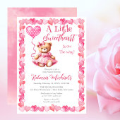 Teddy Bear Een Kleine Liefje Meisje Baby shower Kaart