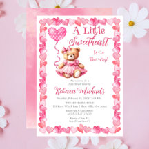 Teddy Bear Een Kleine Liefje Meisje Baby shower