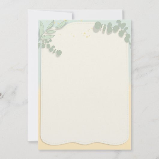 Teddy Bear Eerste uitnodiging (Achterkant)