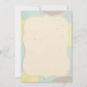 Teddy Bear Eerste uitnodiging (Achterkant)