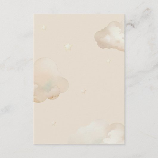 Teddy Bear Eerste Verjaardag Wie Weet Beste Spel Informatiekaartje (Achterkant)