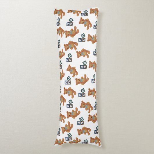 Teddy Bear en ABC Body Pillow Lichaamskussen (Voorkant Verticaal)