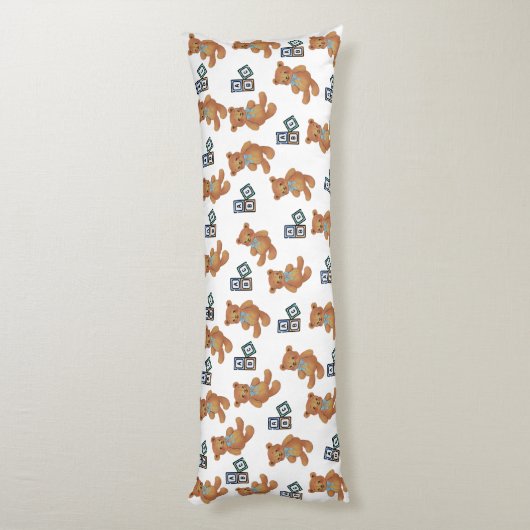 Teddy Bear en ABC Body Pillow Lichaamskussen (Achterkant (Verticaal))