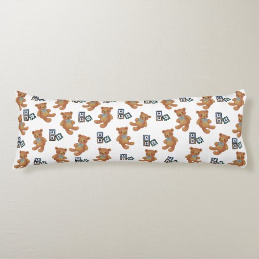 Teddy Bear en ABC Body Pillow Lichaamskussen (Voorkant)