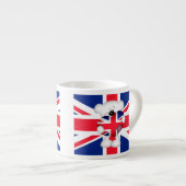 Teddy Bear en Big Union Jack Heart Espresso Kop (Voorkant rechts)