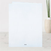 Teddy Bear en Blue Balloon Het is een Boy Baby sho Bedankkaart (Achterkant)