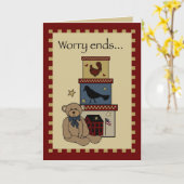 Teddy Bear en Boxes, Land Thinking Kaart (Gele Bloem)