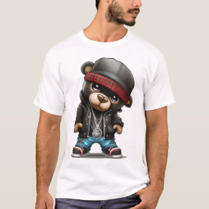 Teddy Bear en de stijl van de rapper T-shirt