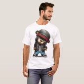 Teddy Bear en de stijl van de rapper T-shirt (Voorkant volledig)