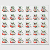  Teddy Bear en Doll Kerstmis Cadeaupapier (Vlak)