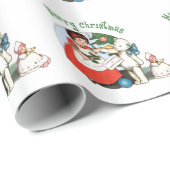  Teddy Bear en Doll Kerstmis Cadeaupapier (Rol Hoek)