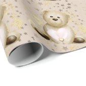 Teddy Bear en Heart Cadeaupapier (Rol Hoek)