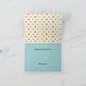 Teddy Bear en Polka Dots Dank je wel Kaart (Binnen)