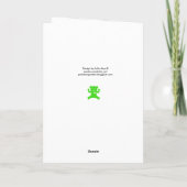 Teddy Bear en Puppy Kerstmis Feestdagen Kaart (Achterkant)