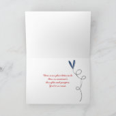 Teddy Bear en Rag Doll Denking of You Kaart (Binnen)