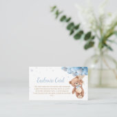 Teddy Bear Enclosure Kaart, UitnodigingsdetailsRSV Informatiekaartje (Staand voorkant)