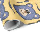 Teddy Bear Face Cadeaupapier (Rol Hoek)