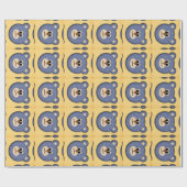 Teddy Bear Face Cadeaupapier (Vlak)