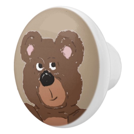 Teddy Bear Face Keramische Knop (Rechts)