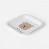 Teddy Bear Face Papieren Bordje (Gebogen)
