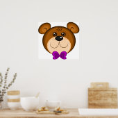 Teddy Bear Face Poster (Keuken)
