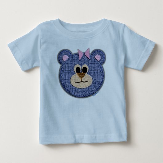 Teddy Bear Face (roze boog) (Voorkant)