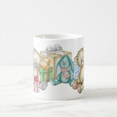 Teddy Bear Familie Kerstochtend Koffiemok (Center)