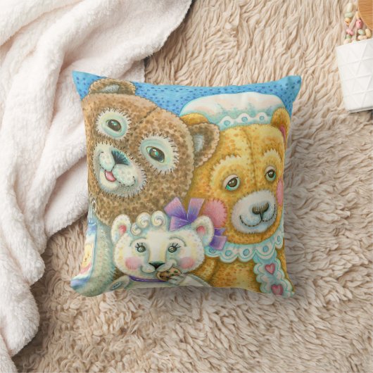 Teddy Bear Family Bruin SIERKUSSEN (Deken)