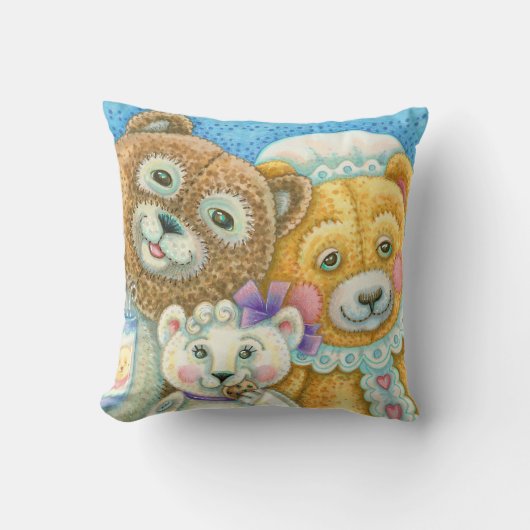 Teddy Bear Family Bruin SIERKUSSEN (Voorkant)