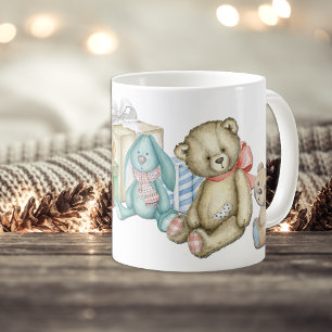 Teddy Bear Family Kerstochtend Koffiemok