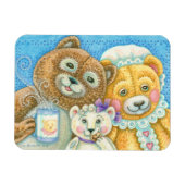 TEDDY BEAR FAMIY MAGNET *Customize Magneet (Horizontaal)