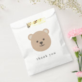 Teddy Bear Favor Bag Bedankzakje (Gezegeld)