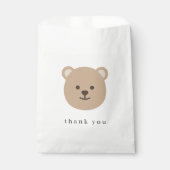 Teddy Bear Favor Bag Bedankzakje (Voorkant)