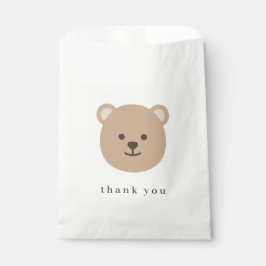 Teddy Bear Favor Bag Bedankzakje