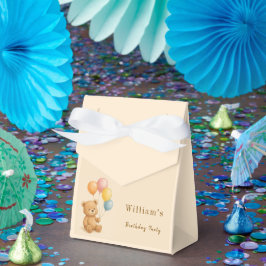 Teddy Bear Favoriete Box met pastelballonnen Bedankdoosjes