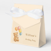 Teddy Bear Favoriete Box met pastelballonnen Bedankdoosjes (Voorkant Zijde)