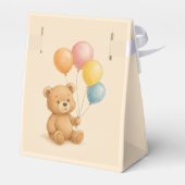 Teddy Bear Favoriete Box met pastelballonnen Bedankdoosjes (Achterkant)