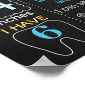 Teddy Bear First Birthday chalkboard Poster (Hoek)