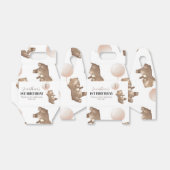 Teddy Bear First Birthday Favor Box Bedankdoosjes (Uitgevouwen)