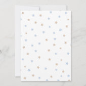 Teddy Bear First Birthday Invitation Kaart (Achterkant)