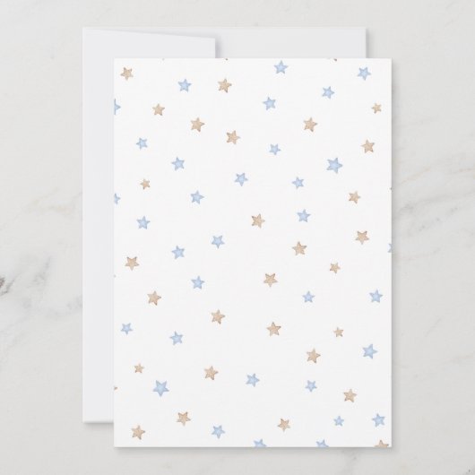 Teddy Bear First Birthday Invitation Kaart (Achterkant)