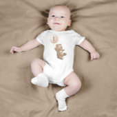 Teddy Bear First Birthday Invitation Romper