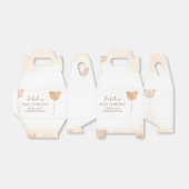 Teddy Bear First Birthday Party Favor Box Bedankdoosjes (Uitgevouwen)