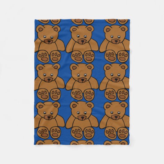 Teddy Bear Fleece Blanket Deken (Voorkant)